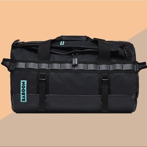 Baboon to the moon black go bag duffle backpack